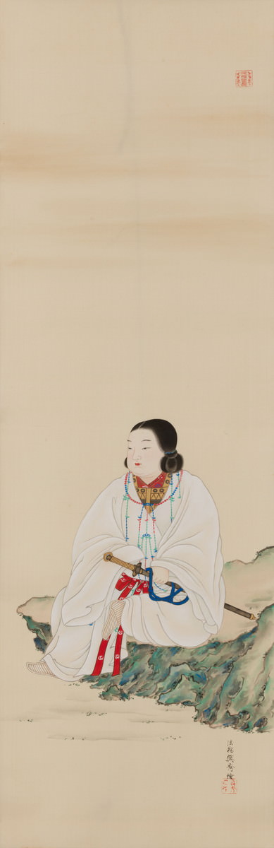 日本武尊絵|絵画|カテゴリー|朝日町歴史博物館