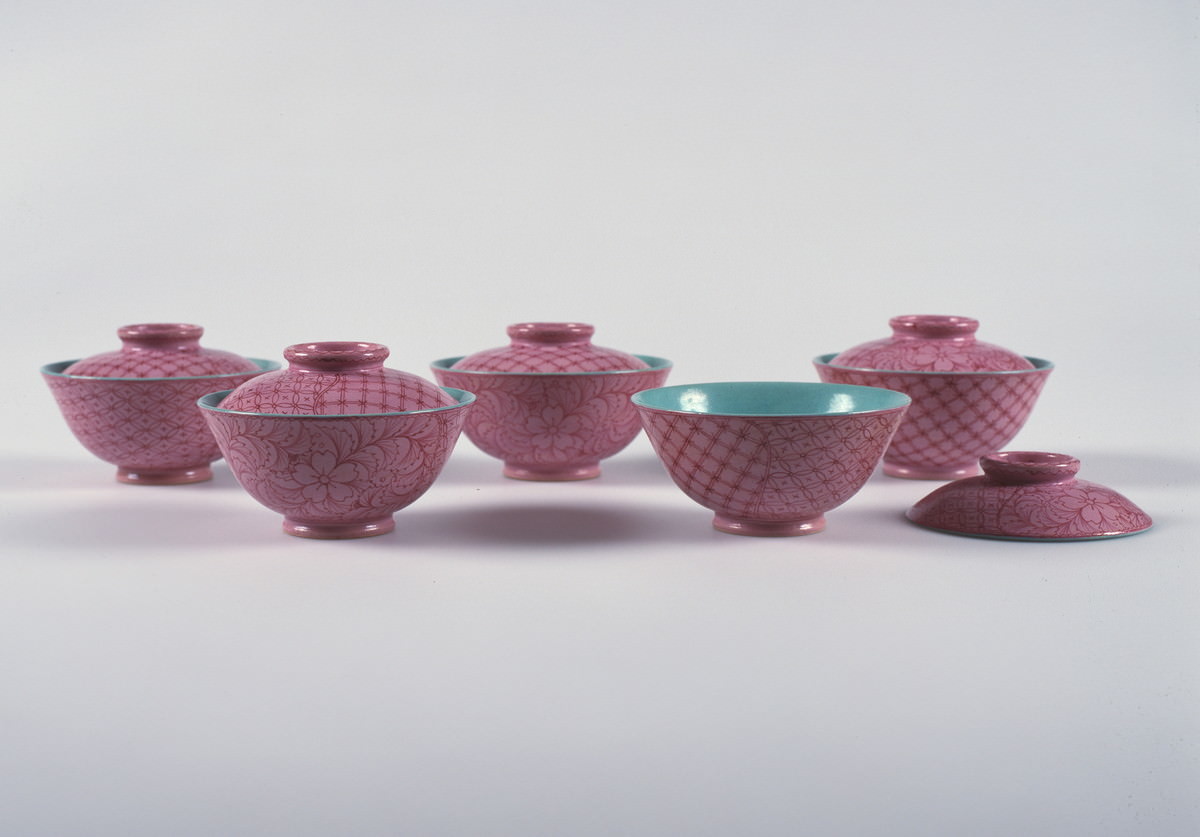 有節萬古 腥臙脂釉飯茶碗|工芸|カテゴリー|朝日町歴史博物館